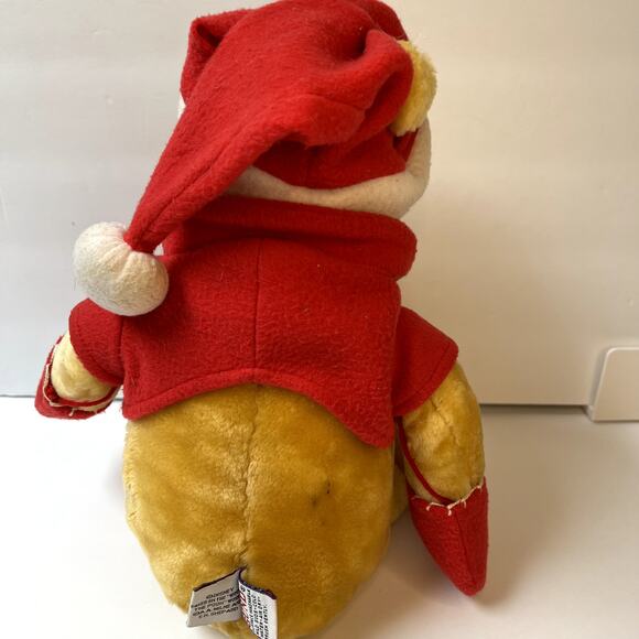 GUND Christmas Winnie The Pooh In Santa Hat Plush, Stuffed Bear - Picture 5 of 9